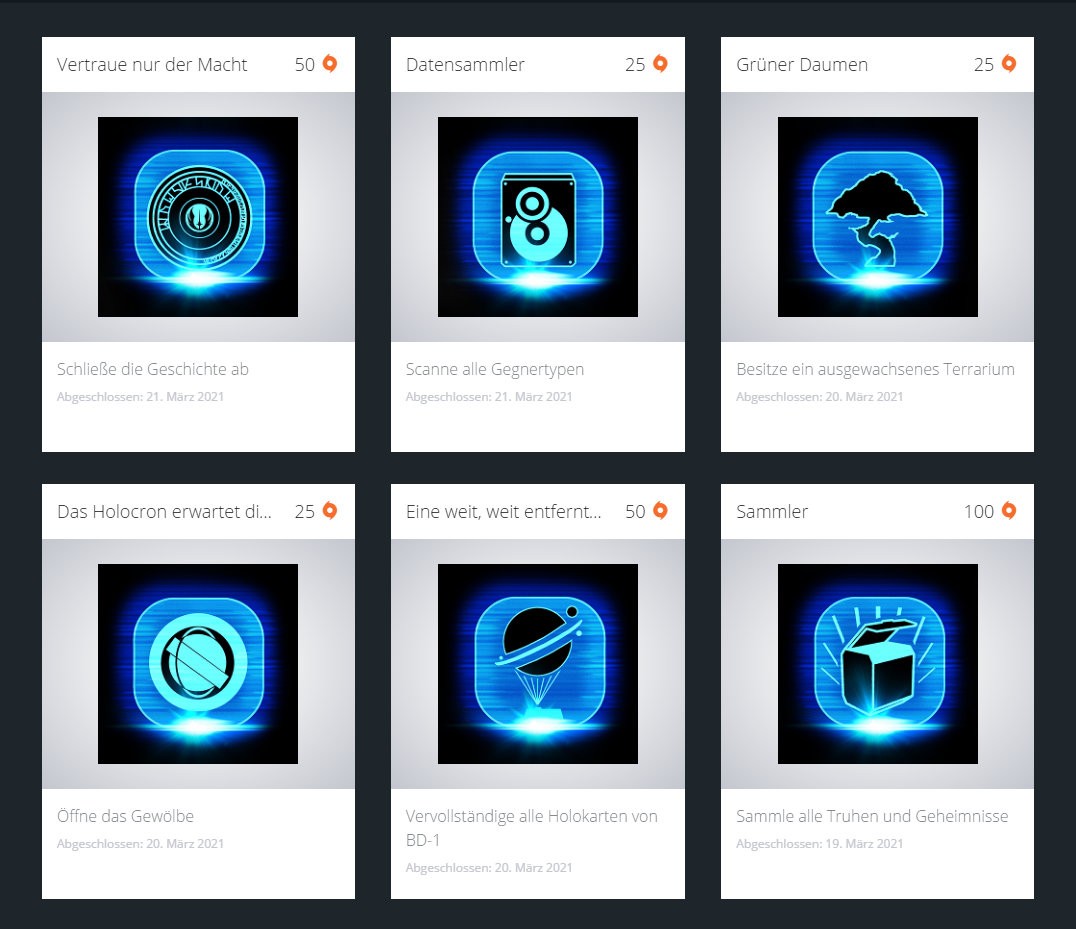 Star Wars Jedi Fallen Order - Erfolge